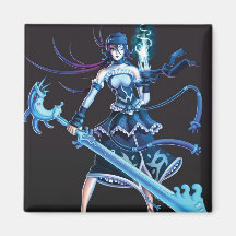 Anime-Piraten-Mädchen Kühlschrankmagnet