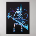 Anime-Piraten-Mädchen Poster