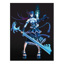 Anime-Piraten-Mädchen Postkarten
