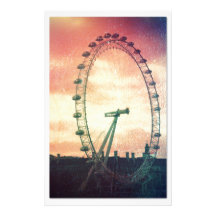 Anitiqued London Auge am Sonnenaufgang Druckpapier
