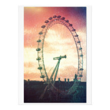 Anitiqued London Auge am Sonnenaufgang Individuelle Einladung