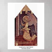 Ankündigungs-Engel Gabriel durch Carlo Crivelli Plakate