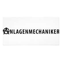 Anlagenmechaniker Ikone Fotogrußkarten