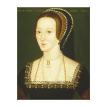 Anne Boleyn Ehefrau an zweiter Stelle von Porträt  Galerie Gefaltete Leinwand