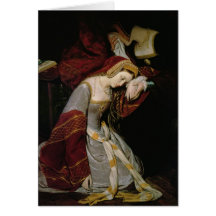 Anne Boleyn im Turm, Detail, 1835 Grußkarte