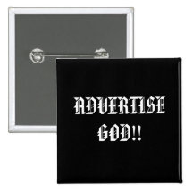 ANNONCIEREN SIE GOTT!! … Religiöse Knöpfe Anstecknadel