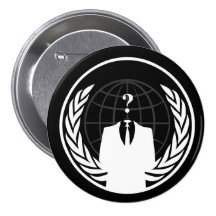 Anonymer internationaler schwarzer Knopf Button
