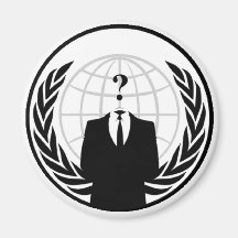 Anonymes internationales Logo Kühlschrankmagnet