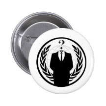 Anonymes Logo (klassische Art) Anstecknadelbutton