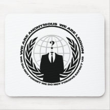 anonymes Logo w/motto Mauspad