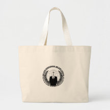 Anonymes Logo w/motto Tragetasche
