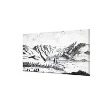 Ansicht der Chinesischen Mauer auf der Seite Gespannte Galerie Drucke