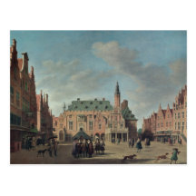 Ansicht des Grote Markt in Haarlem Postkarte