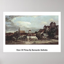 Ansicht von Pirna durch Bernardo Bellotto Plakatdrucke