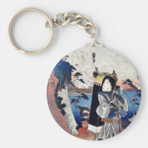 Ansicht von Yui durch Utagawa, Toyokuni Ukiyoe Schlüsselanhänger