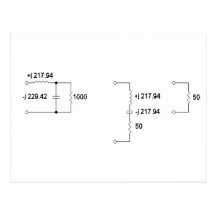 Antennenabstimmungs-Einheits-Diagramm Postkarte