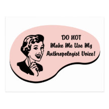 Anthropologen-Stimme Postkarte
