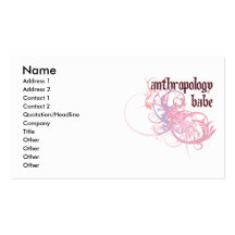 Anthropologie-Baby Visitenkarten Vorlagen