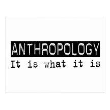 Anthropologie ist es postkarte