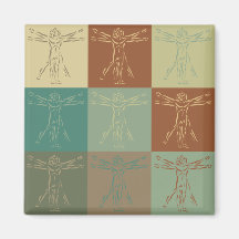 Anthropologie-Pop-Kunst Kühlschrankmagnet