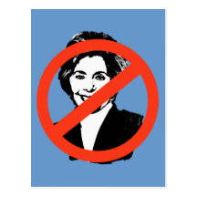 ANTI-BOXER: Anti-Barbara Boxer Postkarte