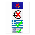 Anti-EU u. Euro, Progriechenland u. Drachme (1) Postkarten