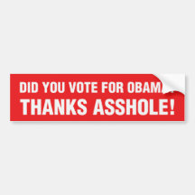 Anti-Obama-Autoaufkleber