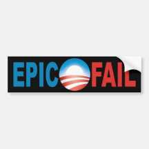 Anti-Obama-Epos versagen Stoßaufkleber Auto Sticker