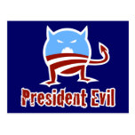Anti-Obama-Präsident Evil Postkarten