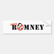 ANTI-ROMNEY AUTO STICKER
