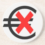 Antieurowährung Getränkeuntersetzer