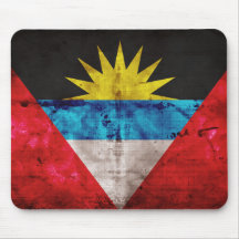Antiguan; Barbudan Flagge Mauspad