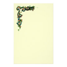 ANTIKE FLORENTINISCHE BLUMENmotive Personalisiertes Druckpapier