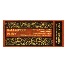 Antike Karten-Halloween-Party-Einladungen