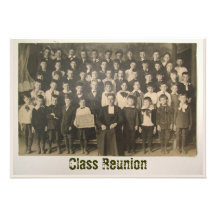 Antike Klassen-Foto ~ Einladung