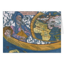 Antike Ptolemaic Weltkarte; Claudius Ptolemäus