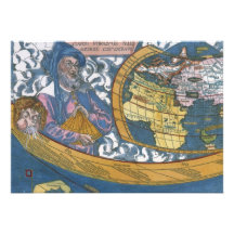 Antike Ptolemaic Weltkarte; Claudius Ptolemäus Personalisierte Ankündigungen