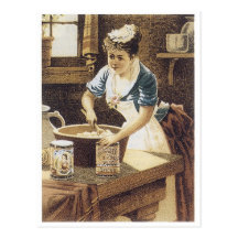 Antike Vintage Handels-Karten-Karten, Plakate Postkarte
