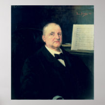 Anton Bruckner, 1889 Posterdruck