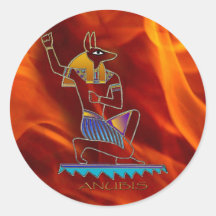 ANUBIS u. Flammen-ägyptisches Gott-Geschichtsaufkl