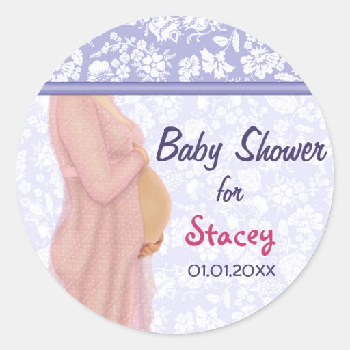 Anwärter träumt Babyparty Runder Sticker