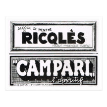 Anzeige, Campari Postkarten