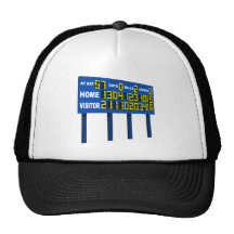 Anzeigetafel Caps