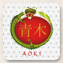 Aoki Monogramm-Drache Getränke Untersetzer