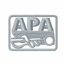 APA Logo - Grau Besticktes Polohemd
