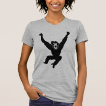 ape monkey chimp gorilla affe crazy orang utan t shirts