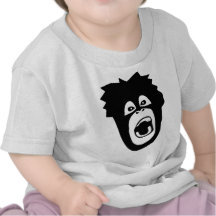 ape monkey chimp gorilla affe crazy orang utan tshirts