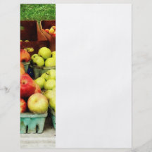Äpfel am Markt des Bauern Flyer
