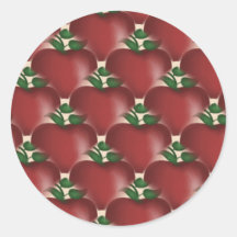 Apfel-Aufkleber