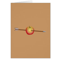 Apfel Pfeil sagen Apfelpfeil Grußkarten